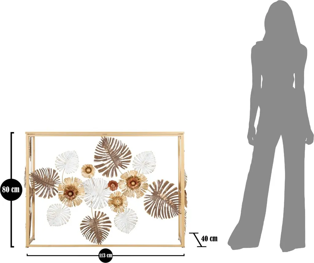 Table console design 3D pour salon - Meuble de décoration GLAM FLORIS - 10