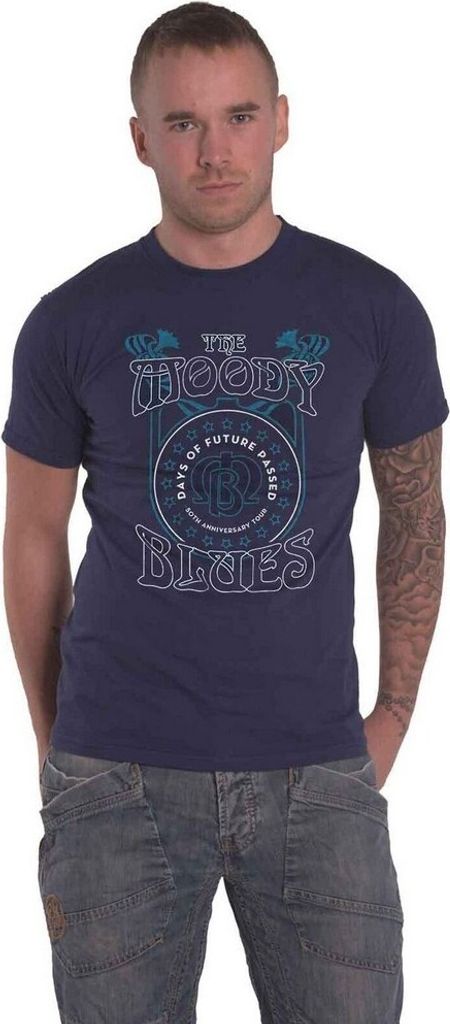 The Moody Blues - "Days Of Future Passed Tour" T-Shirt für Herren/Damen Uni RO4020 (S) (Marineblau)