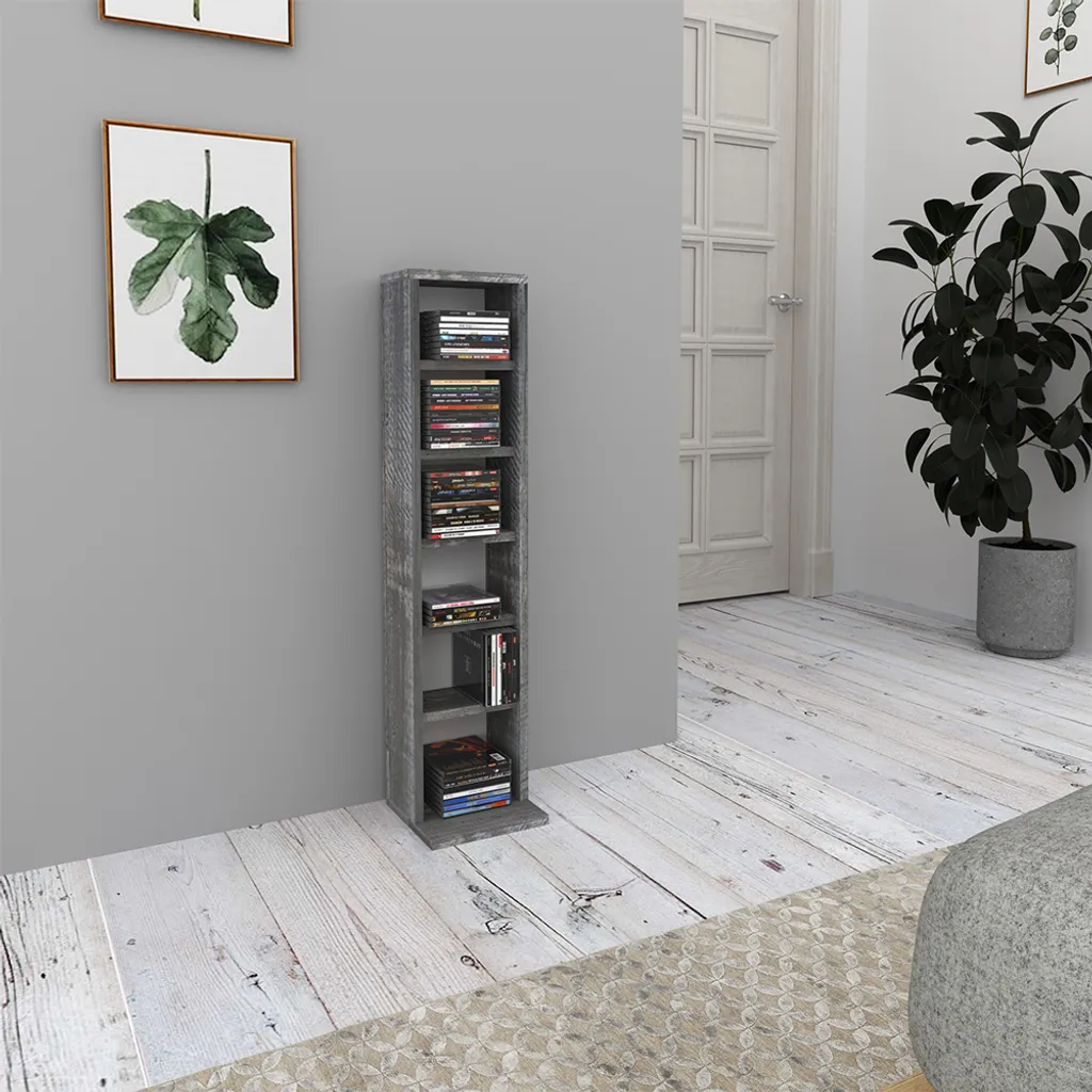 Meuble de rangement CD Vicco vertical étagère aspect béton