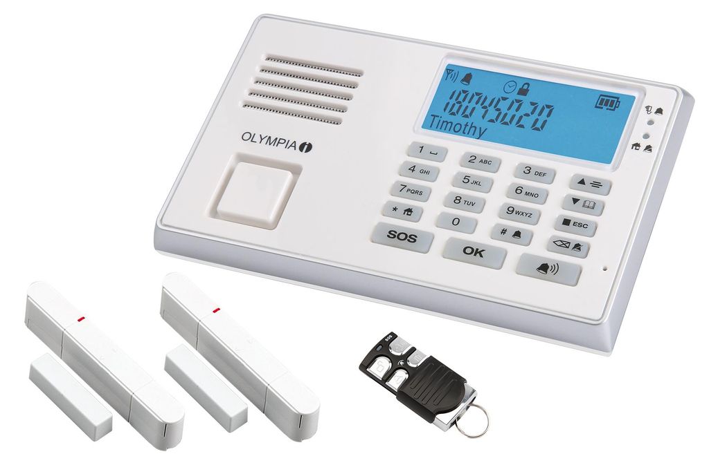 OLYMPIA Protect 9035 GSM Alarmanlage mit Fernbedienung und Produktbild 