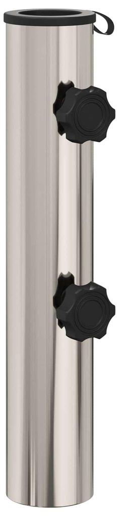 vidaXL Pied de parasol en acier inoxydable naturel 0,63 kg Image du produit 