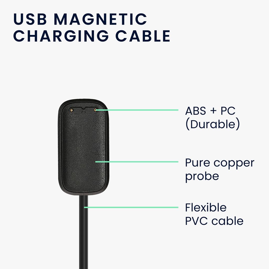 kwmobile USB Kabel Charger kompatibel mit Fitbit Charge 5 / Produktbild 4