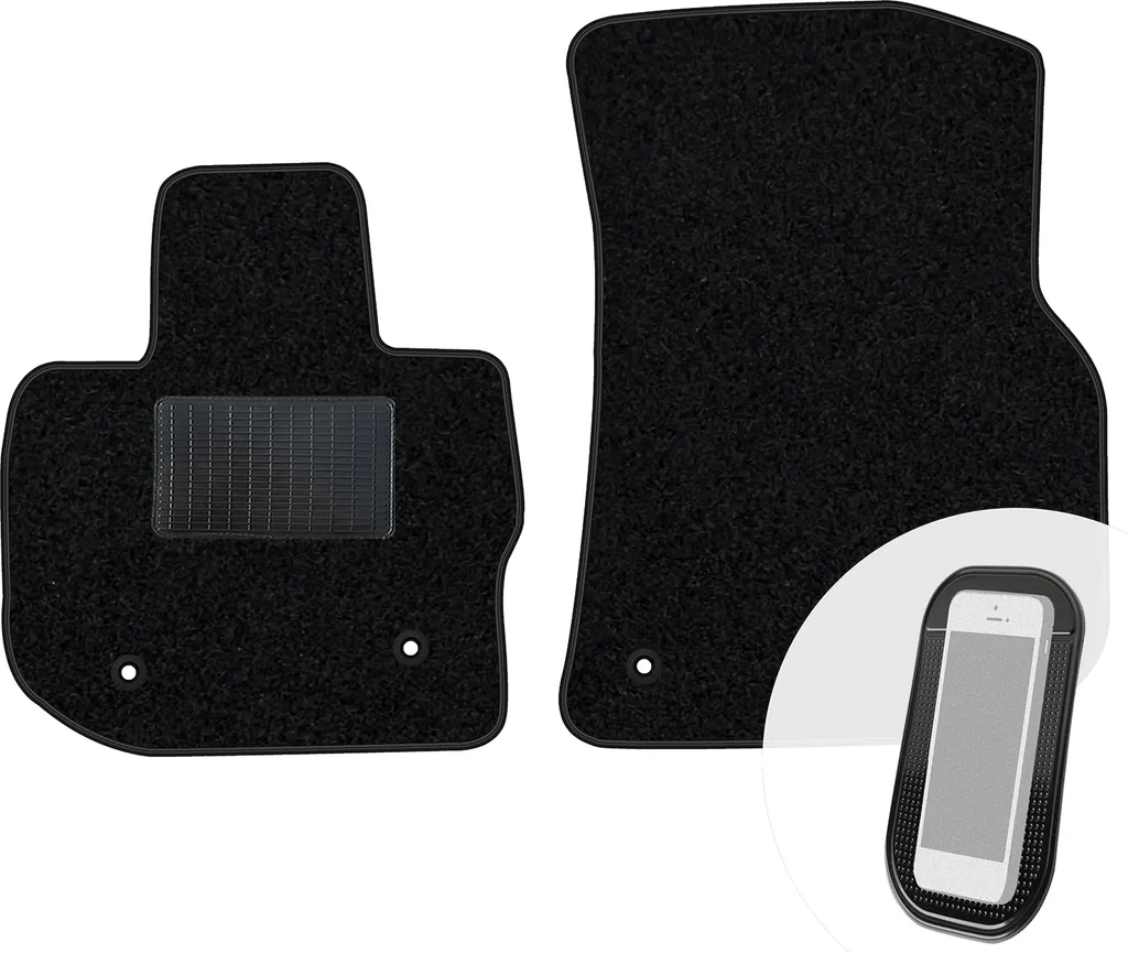 moto-MOLTICO tappetini anteriori auto velours tappetini auto nero set tappetini 2 pezzi adatto per BMW Serie 3 G20 dal 2018