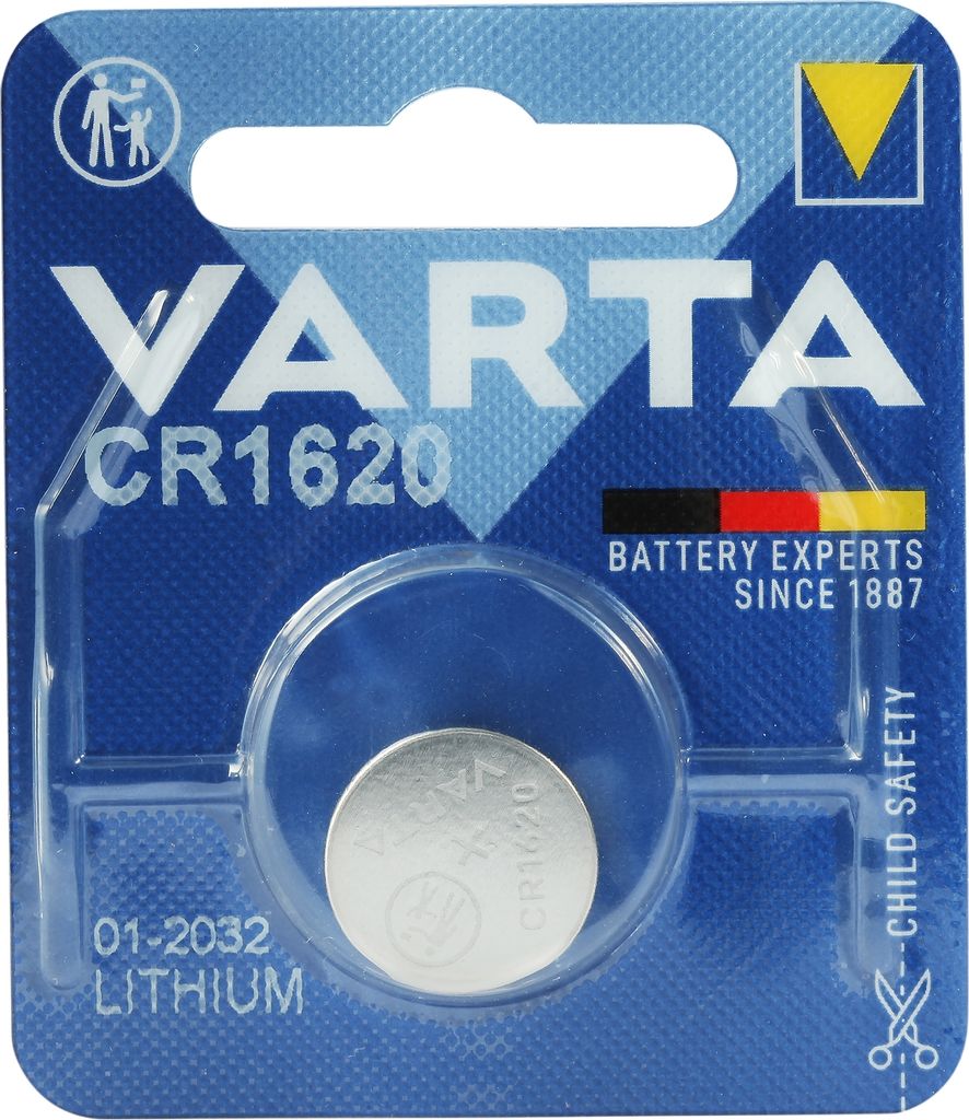 VARTA Knopfzellenbatterie Electronics CR1620 Lithium Produktbild 28