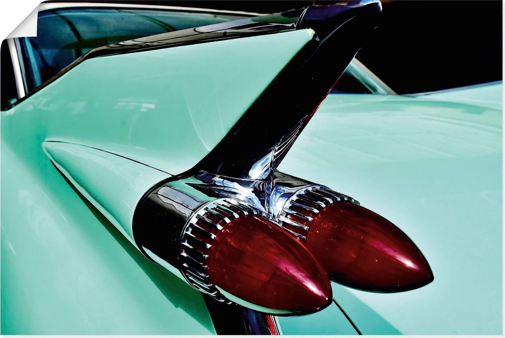 ARTland Poster Rückleuchten eines 1959er Cadillac Größe: 120x80 cm