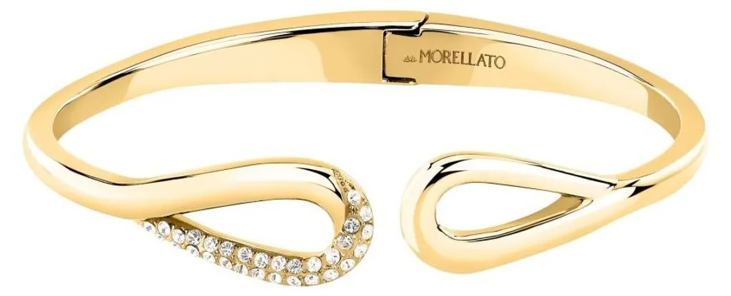 Bracelet Chic pour Mariage et Soirée - Jonc Plaqué Or Cristaux SAYP24