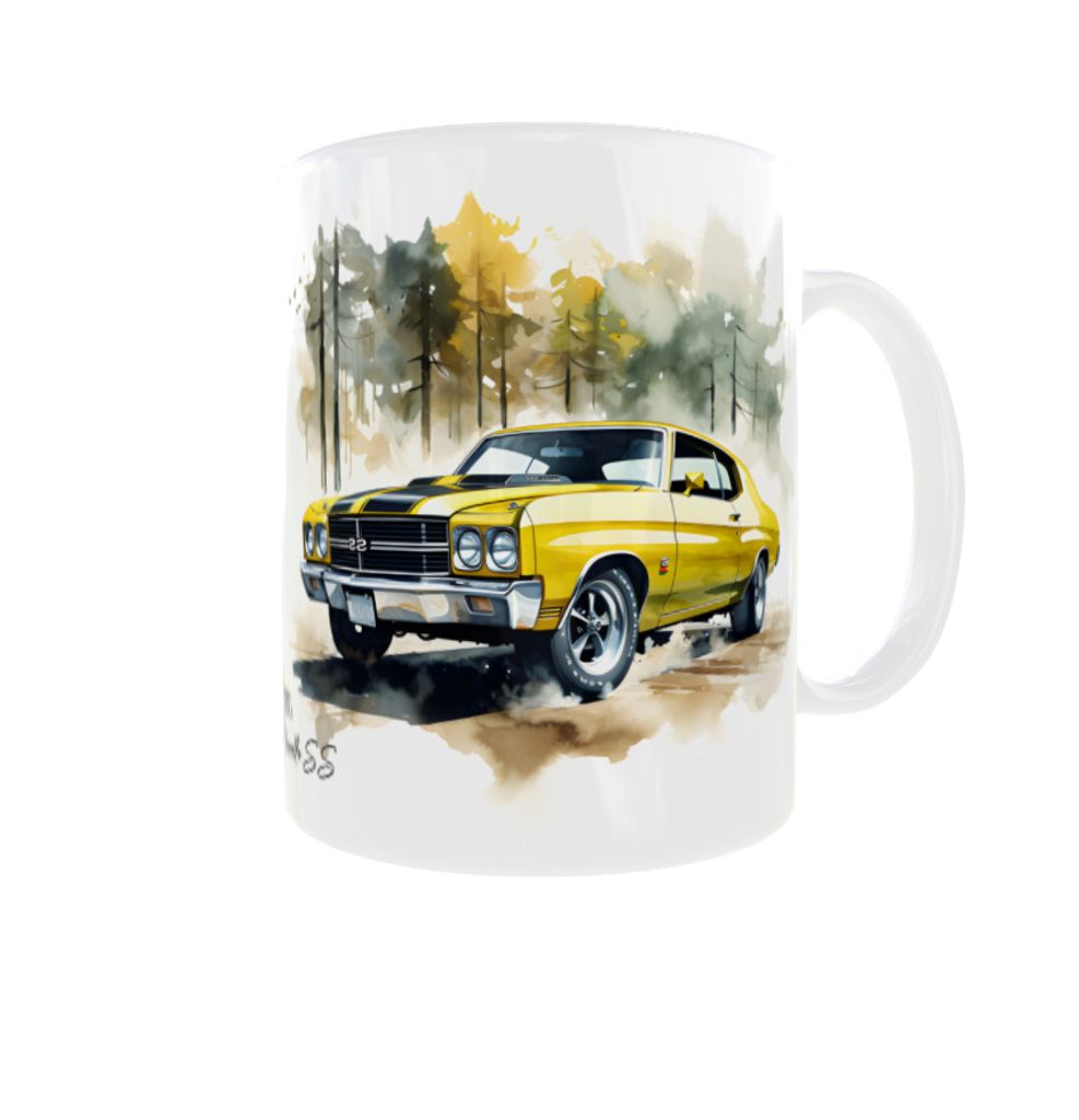 Becher 300ml Oldtimer Muscle Cars v2