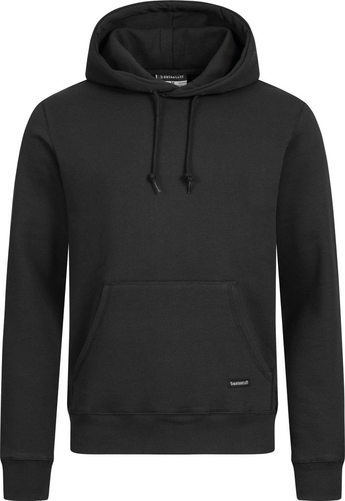 Basisstoff Hudie Herren Kapuzen Pullover Hoody Hoodie Schwarz Gr. L