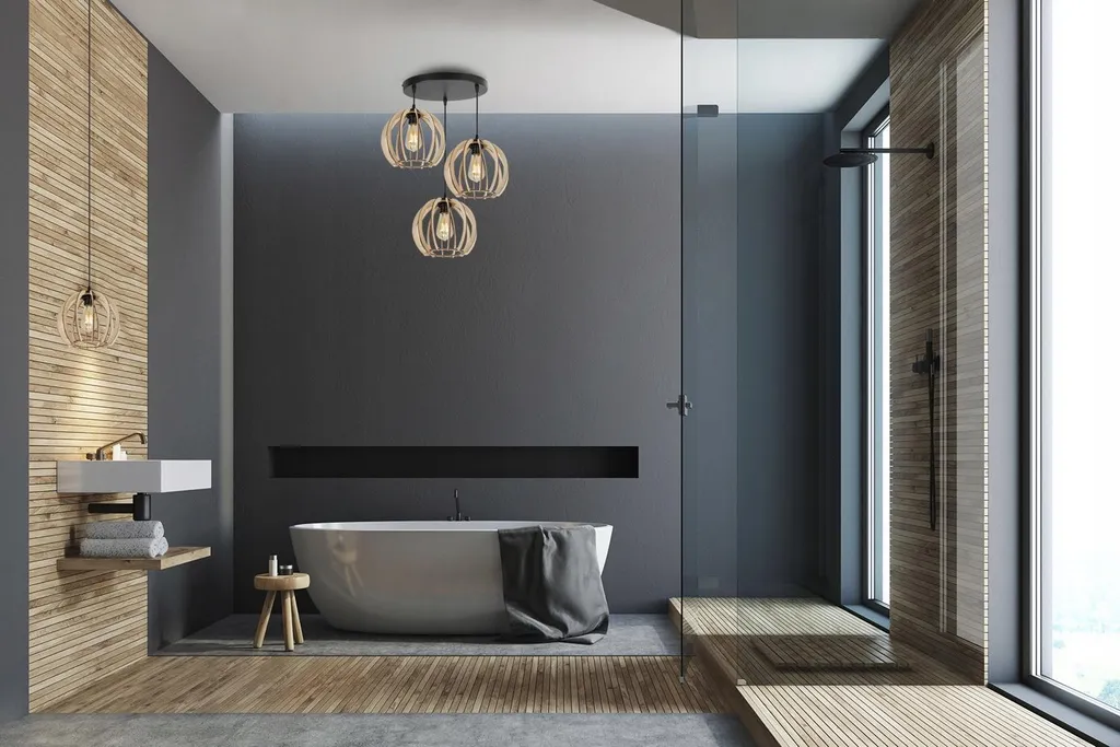Light-Home Timber Lampada Sospensione Legno Industriale E27 - Prezzo - 4