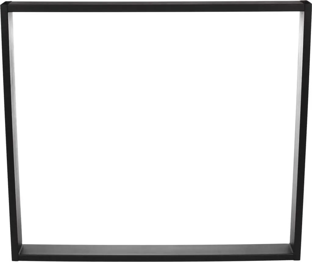 SIMPLE-6x2 Pied de table 50x72cm en métal noir - Design industriel x1