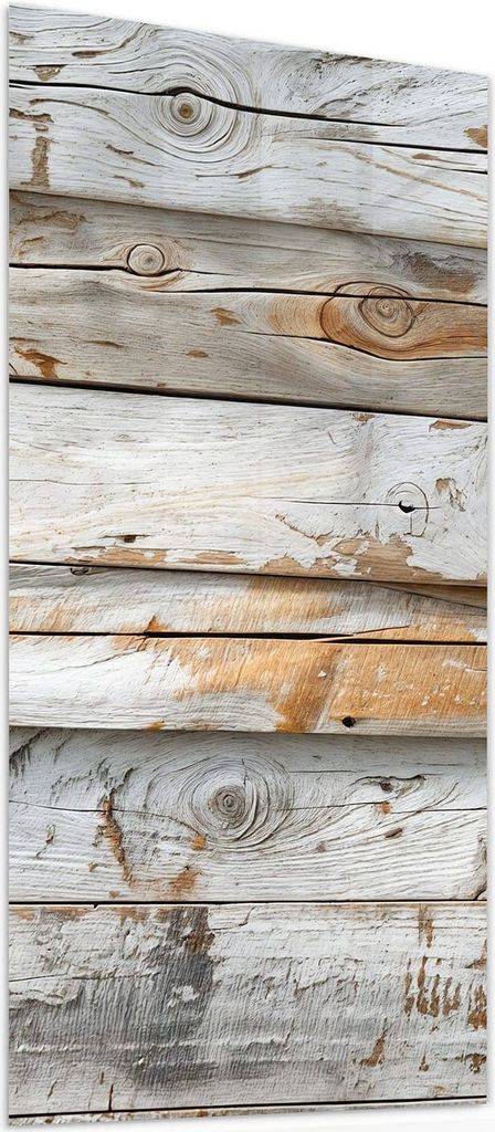 Glasbild 60x120cm in XXL für Wohnzimmer, Schlafzimmer Motiv Verwittertes Holz Brettpanel