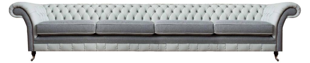 Design Polstermöbel Sofa Viersitzer Couch Ledersofa Polster Stoff Möbel