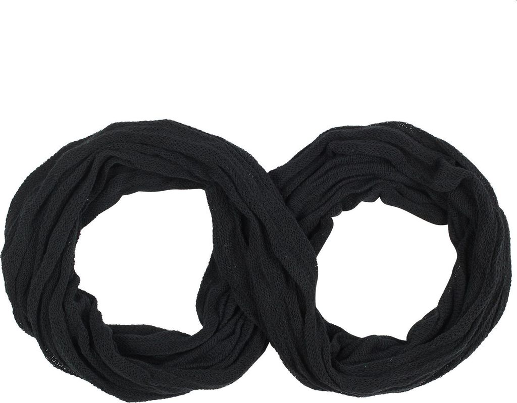 Infinity-Schal – Halswärmer – Ring-Schal – 90 cm – schwarz