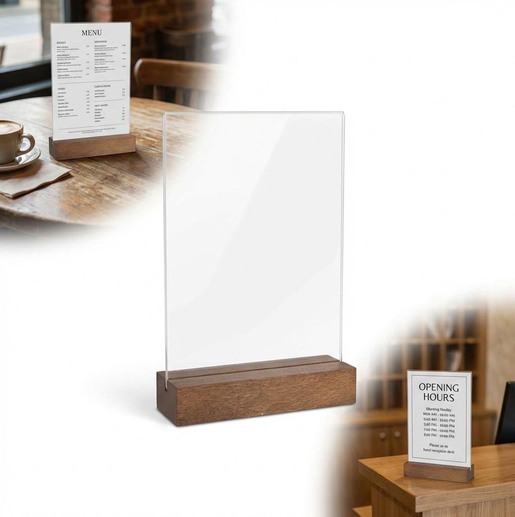 Tabliczka Informacyjna Reklamowa Z Plexi A5 21X15Cm Stojak Zdjęcie produktu 