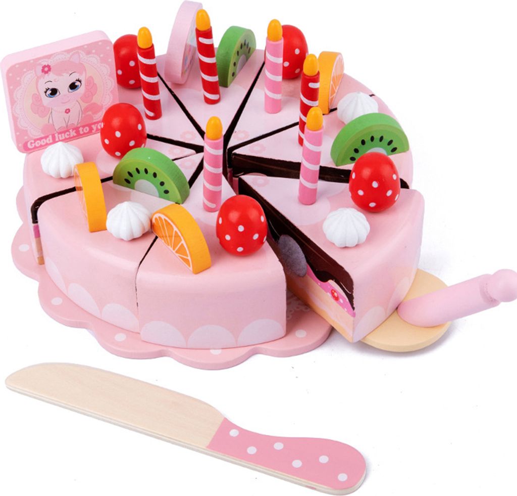 360Home Simulation Kochen Kinderspielhaus Küche Set Holzspielzeug Weihnachtskuchen