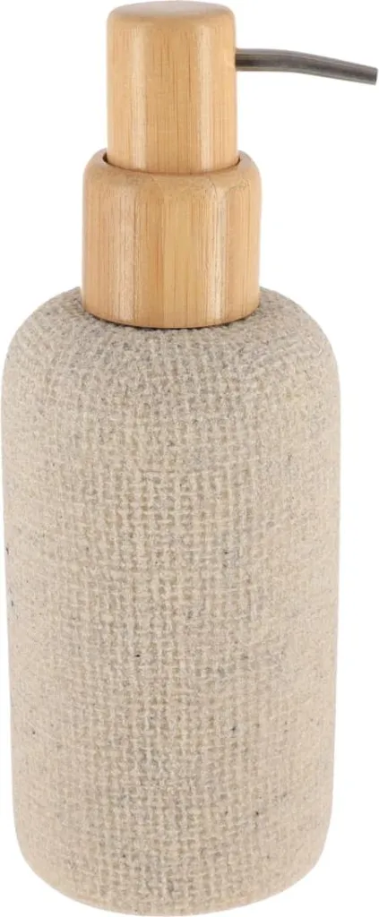 Dispenser Sapone Tendance Beige 340ml in Resina - Arredo Bagno Robusto - 1