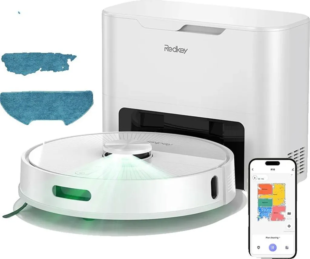 Aspirateur robot 4000 Pa LiDAR : Puissance et grande capacité 4 litres