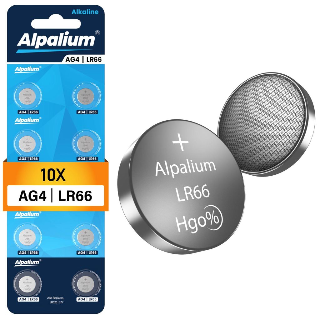 AG4 LR66 Knopfzelle Batterien 10er Pack - Alkaline, 1.5V Produktbild 