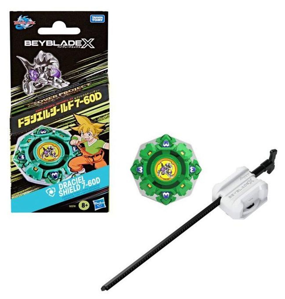 Beyblade X Draciel Shield 7-60D, Takara Tomy Kreisel, Verteidigungstyp, Wettbewerbsfähig, Ab 8 Jahren