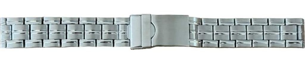 Buzzufy Edelstahl Nickel Armband 18mm Uhrarmband Edelstahlarmband