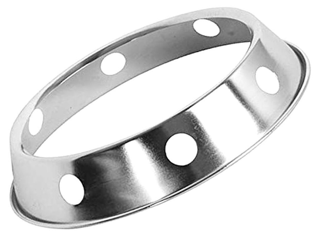 Wok-Ring-Edelstahl-Topfregal für die Küche, rund mit umkehrbarer Größe