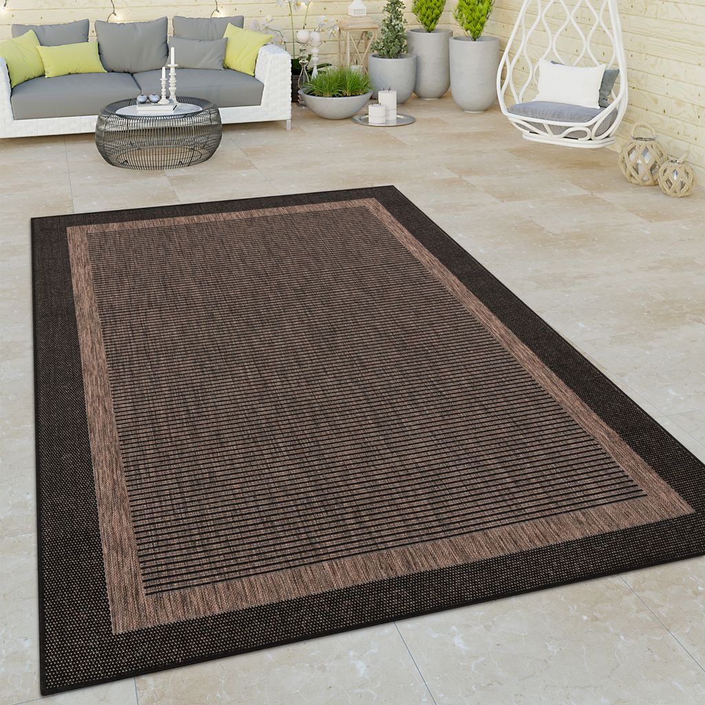 In- & Outdoor Teppich Flachgewebe Boho Sisaloptik robust Produktbild 