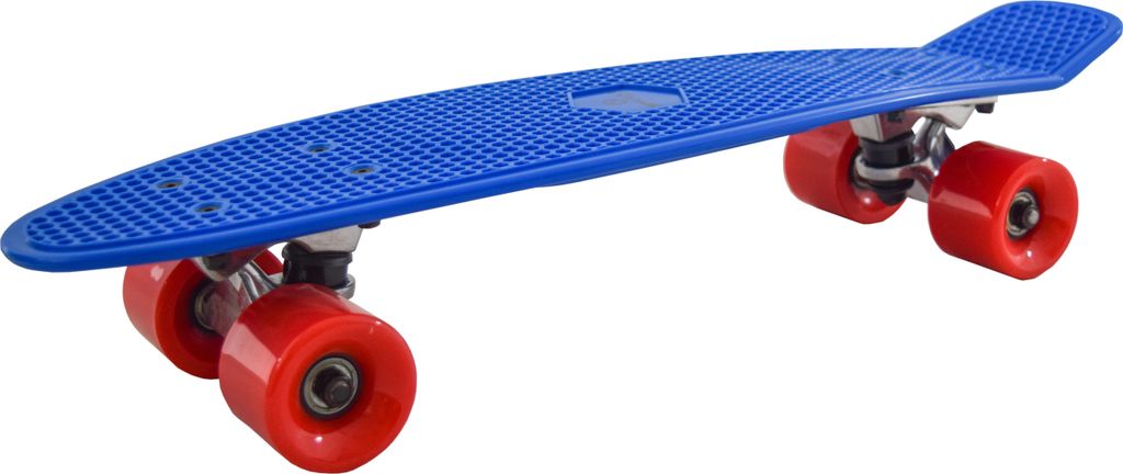 Spartan Pennyboard Blau, 60kg Belastbar, Pennyboard, Longboard, Skateboard