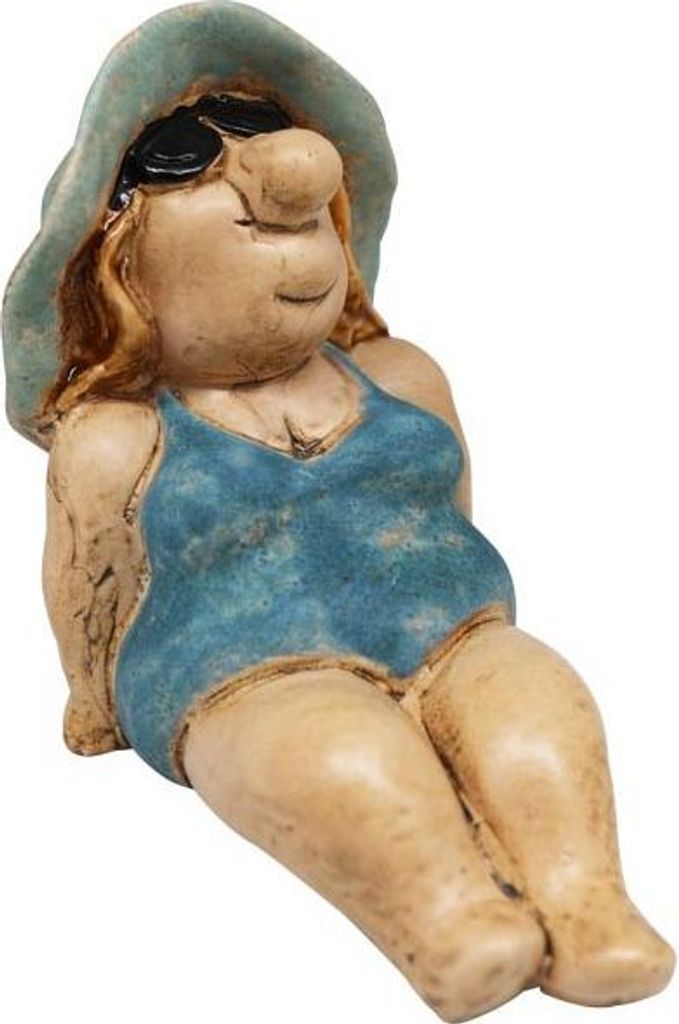Exner Frauen Figur Frauenfigur Skulptur Badefrau Océan, Stoneware, 16,4x9,9x13,4 cm