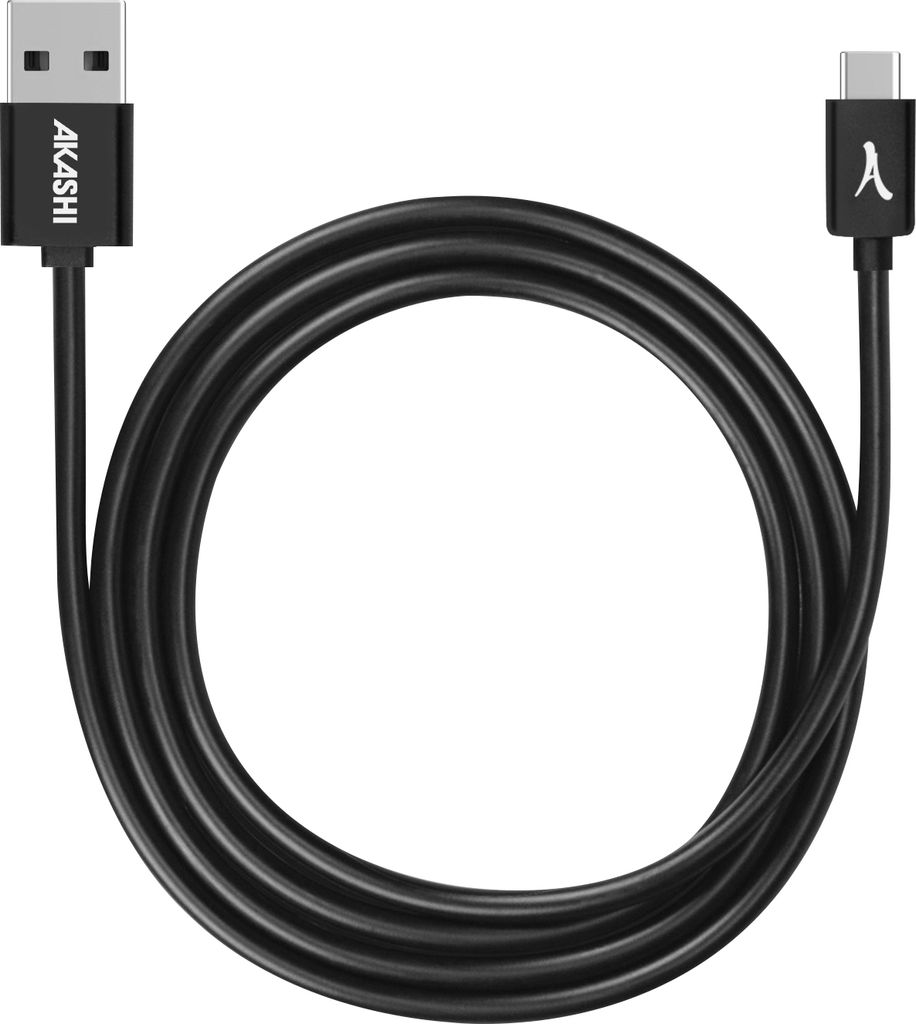 AKASHI USB-zu-USB-C-Kabel Schwarz