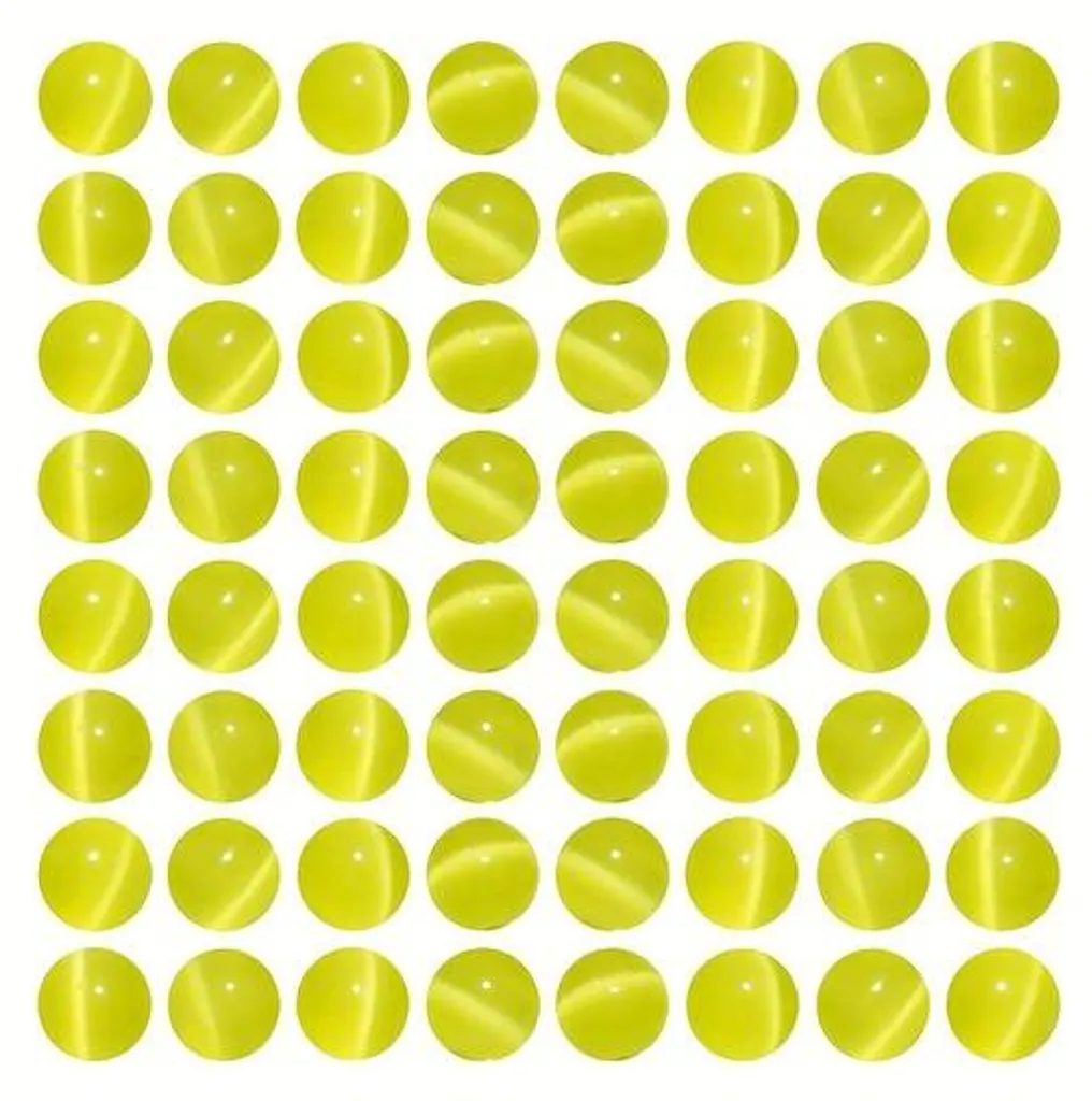 Perles de cristal 6 mm jaune brillant - Haute transparence et taille précise
