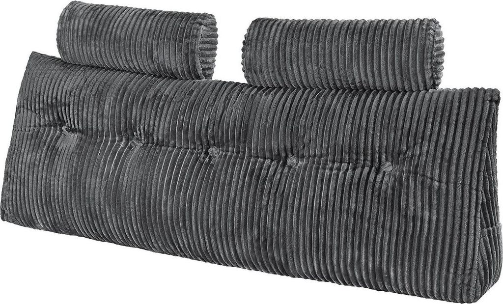 Kopfteilkissen Queen Wedge Kopfteilkissen mit 2 Taschen und Kopfstützen