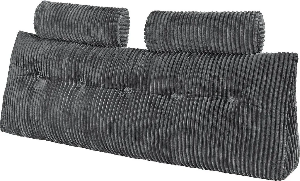 Coussin de lecture pour lit Queen Wedge - Confort avec poches et support
