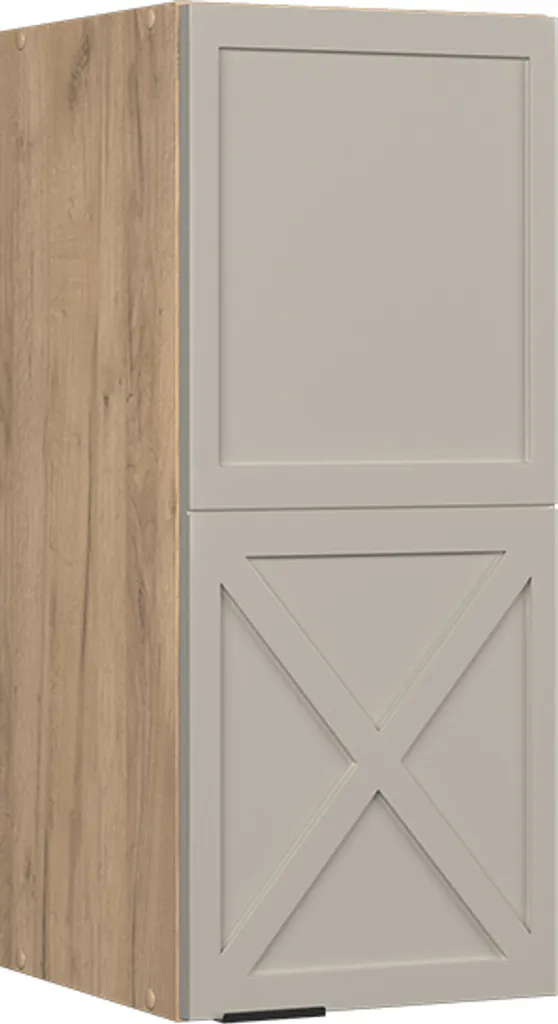 Vicco Pensile da cucina Fame-Line, 30 cm, GrigioBeige/Quercia dorata