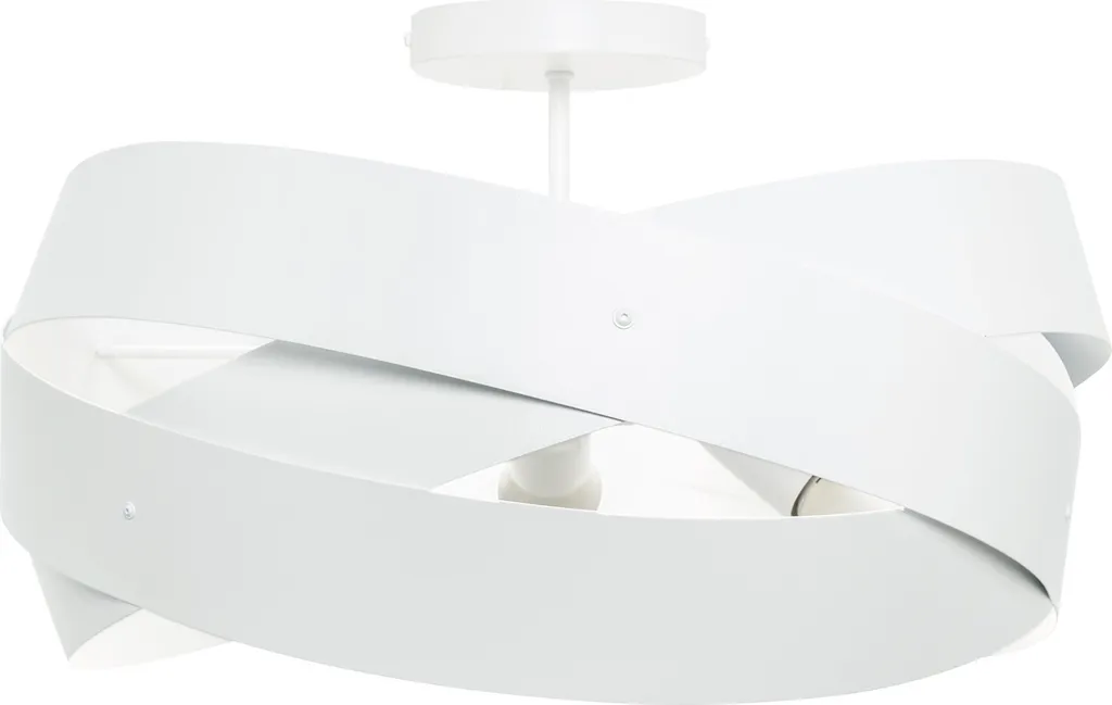 Éclairage Plafond Puissant Plafonnier TORNADO Métal Blanc 3xE27