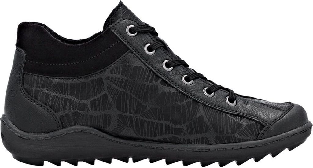 Remonte Damen Stiefelette flexible und dämpfende Sohle mit Reißverschluss R1477, Größe:42 EU, Farbe:Schwarz