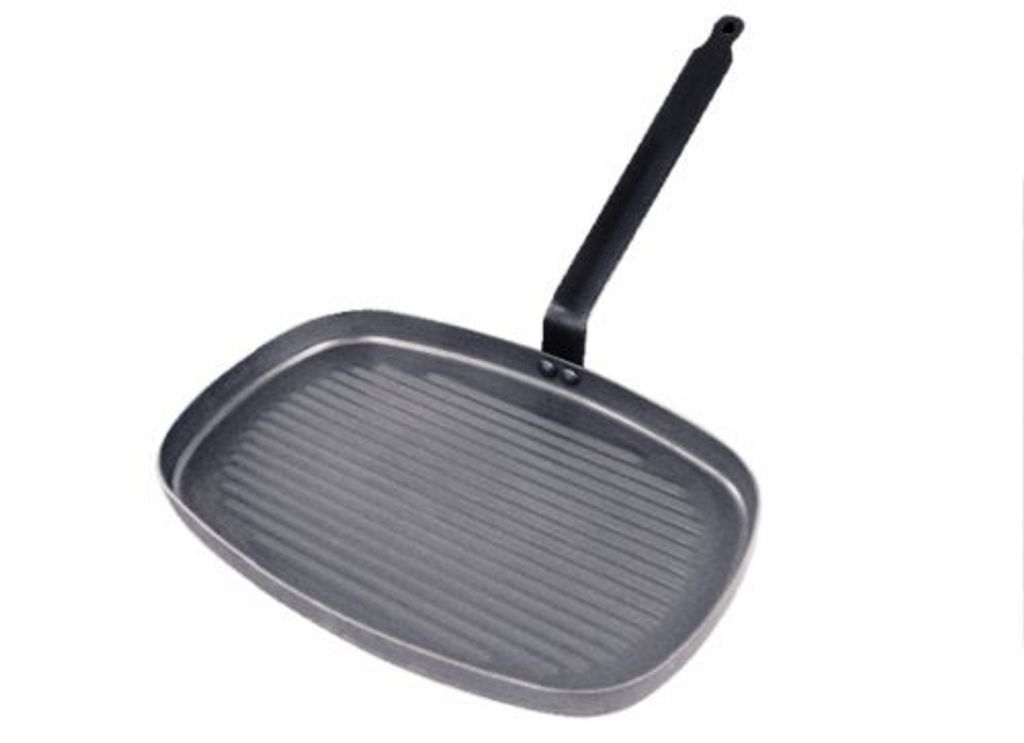De Buyer Grillpan 5540.38 Bratpfanne, Gusseisen/Gussaluminium, Induktionsherd-geeignet