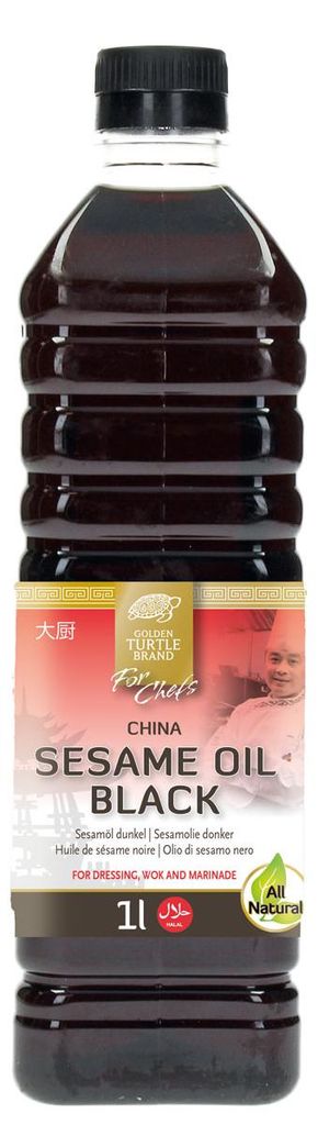 Golden Turtle For Chefs Huile de sésame pour cuisiner et Image du produit 