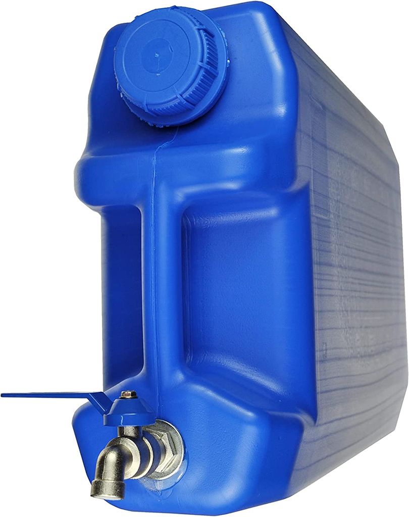 Wasserkanister 4x 10 Liter Auslaufhahn Ausgießtülle Camping Wasserbehälter