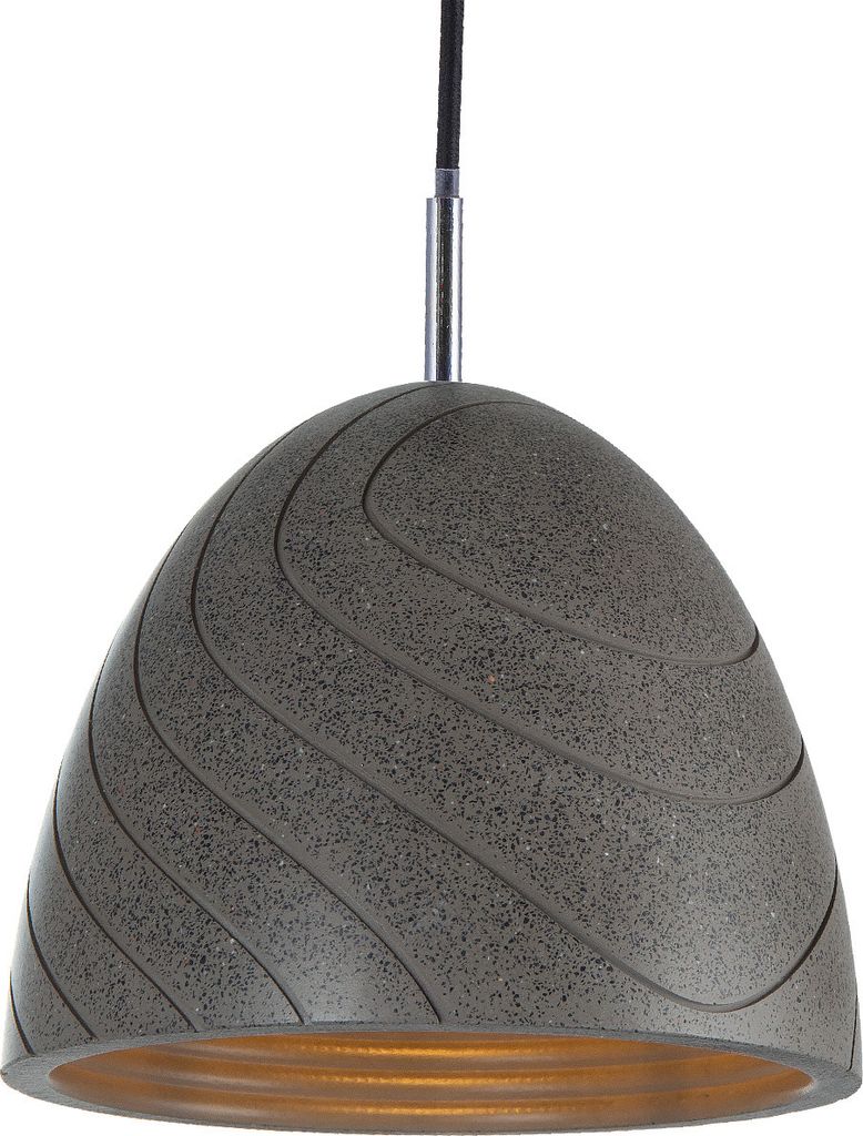 Hängelampe, E27, Lampe Für Wohnzimmer Esszimmer Küche, Höhenverstellbar Farbe Beton-Sandstein-Schwarz