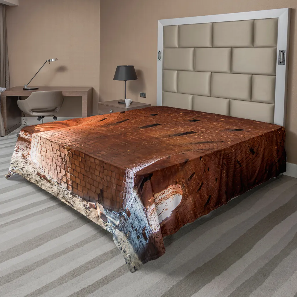 Lenzuolo ABAKUHAUS Industriale 266x260 cm - Stile Loft Arancione