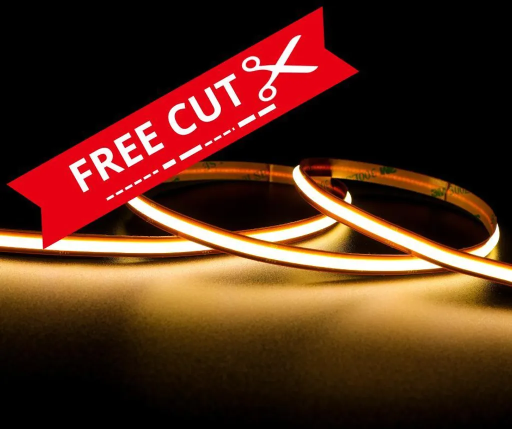 Striscia LED COB 13W 5m 3000K Bianco Caldo - Alta Densità 528 Chip
