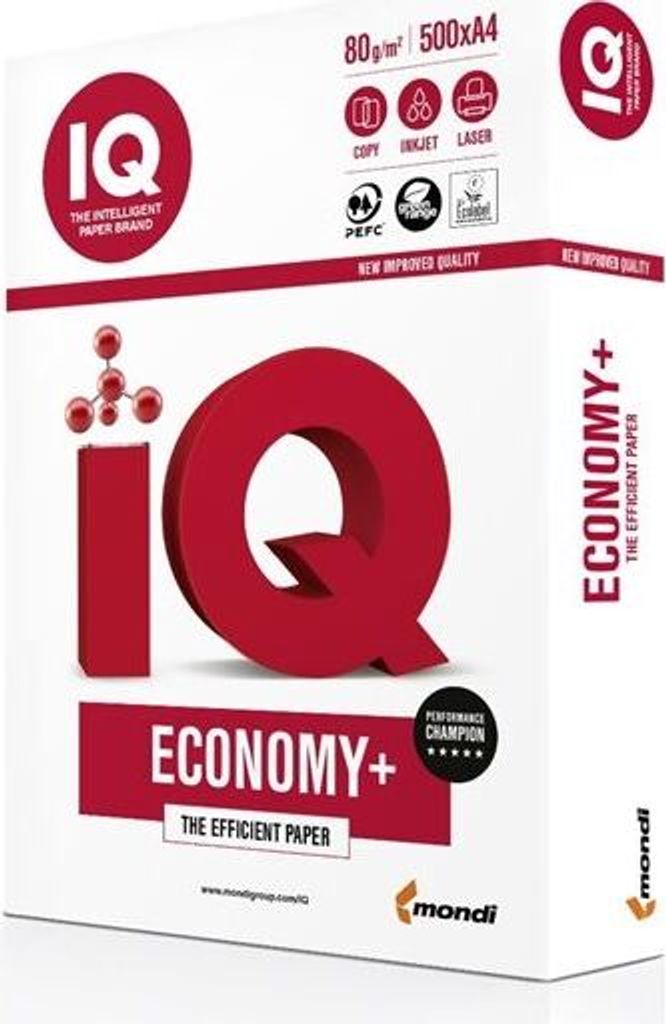 Kopírovací papír IQ ECONOMY+ DIN A4 80 g/m2 500 listů Obrázek produktu 2