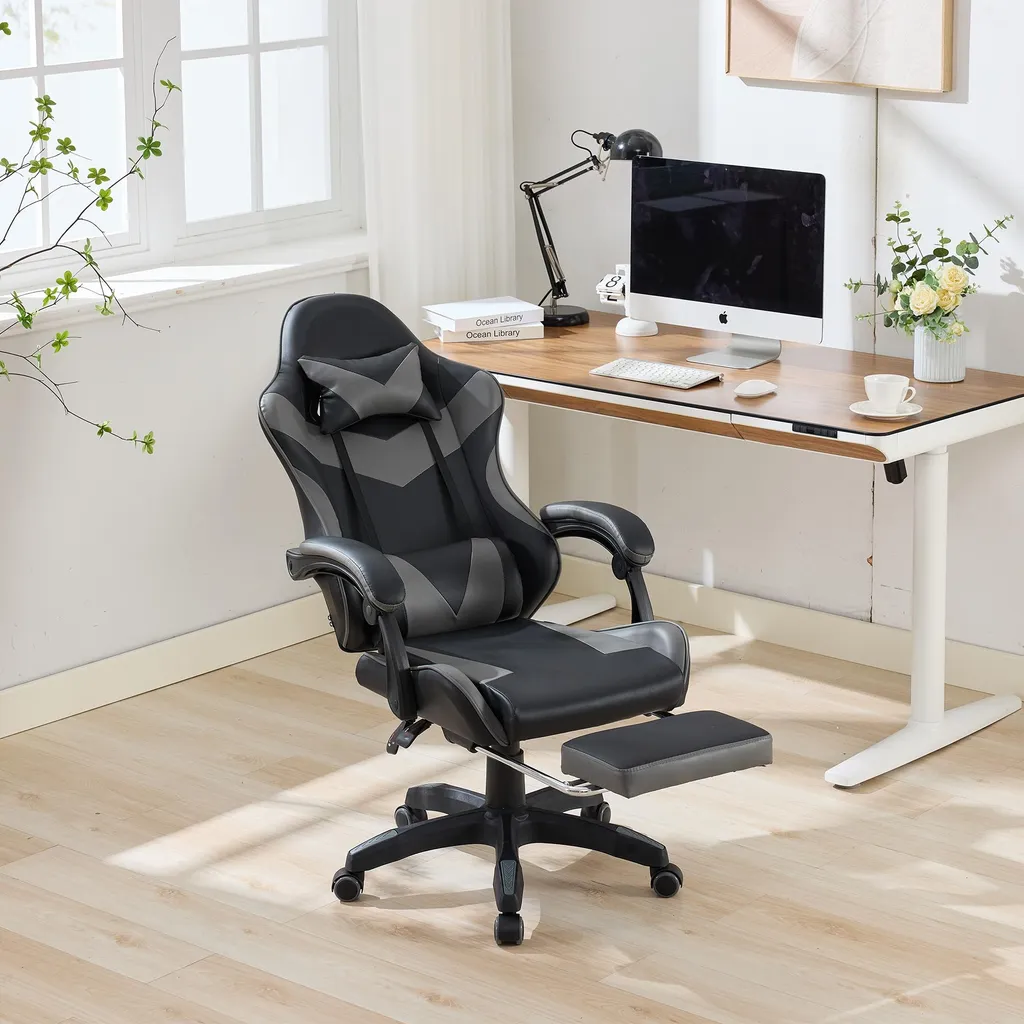Fauteuil de bureau ergonomique massant - Siège de direction réglable