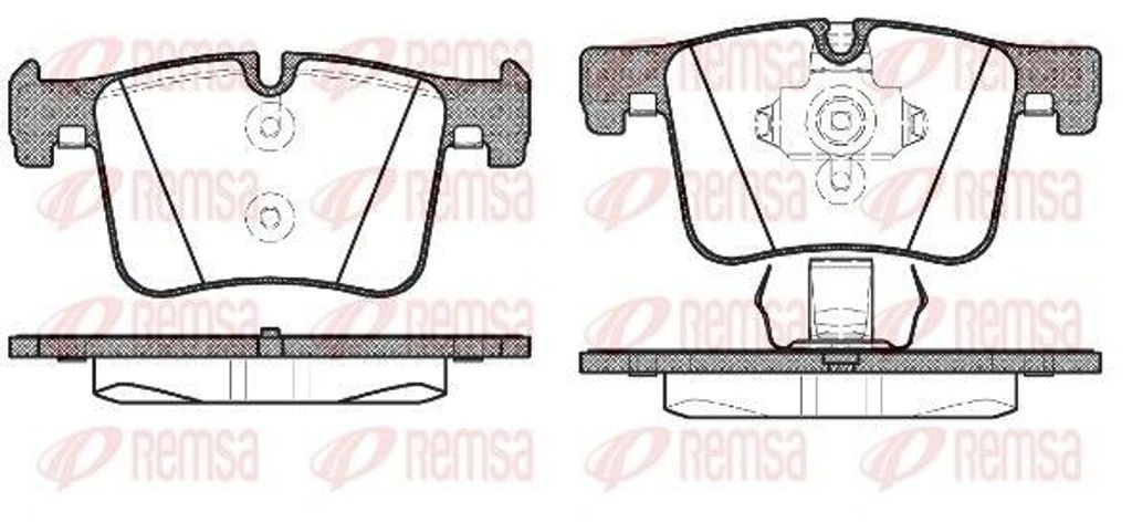 REMSA Bremsbeläge Satz Vorne Bremsklötze für BMW 1 Schrägheck (F20) 1457.00