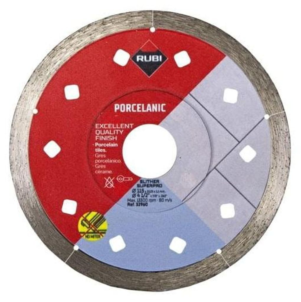 Disco de corte diamantado Rubi Superpro Slither, 115 mm, Imagen del producto 