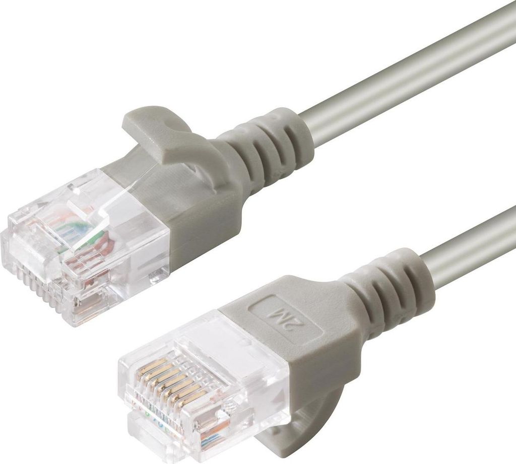 Microconnect V-UTP615-SLIM, 15 m, Cat6, U/UTP (UTP), RJ-45, RJ-45, Grau