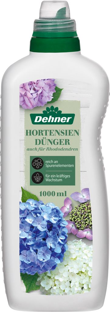 Dehner Hortensien- und Rhododendrondünger, hochwertiger Flüssigdünger, Dünger für Laubgehölze, organischer NPK-Dünger, mit Spurennährstoffe...