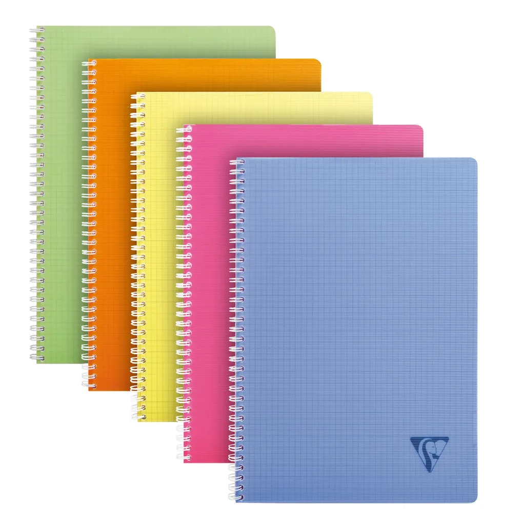 Cahier à Spirale A4 Linicolor Clairefontaine Couverture Plastique x10