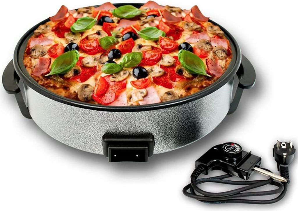 Mulex Elektrische Pfanne 42 cm, Pizzapfanne, Schwarz Produktbild