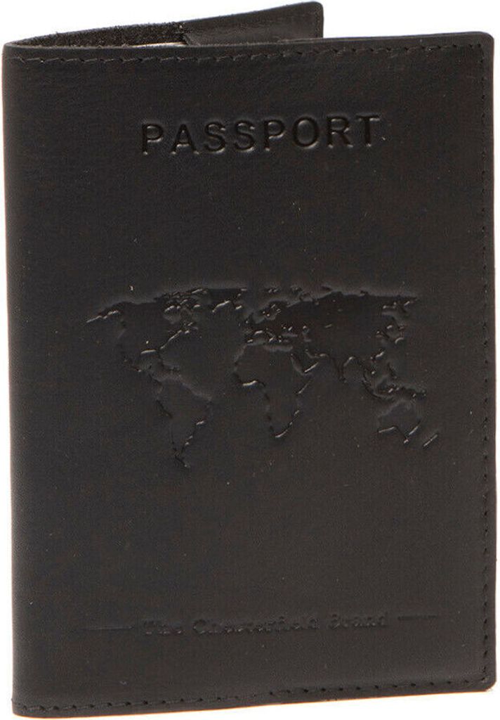 The Chesterfield Brand echt Leder Reisepasshülle Ausweishülle Passhülle schwarz